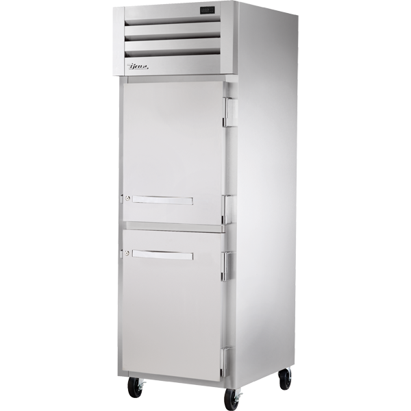True STG1R-2HS-HC 27" Half Solid Doors 1-Section Refrigerator