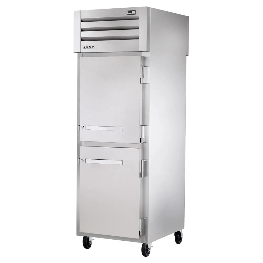 True STG1RPT-2HS-1G-HC 27" Half Solid Doors 1-Section Pass-Thru Refrigerator