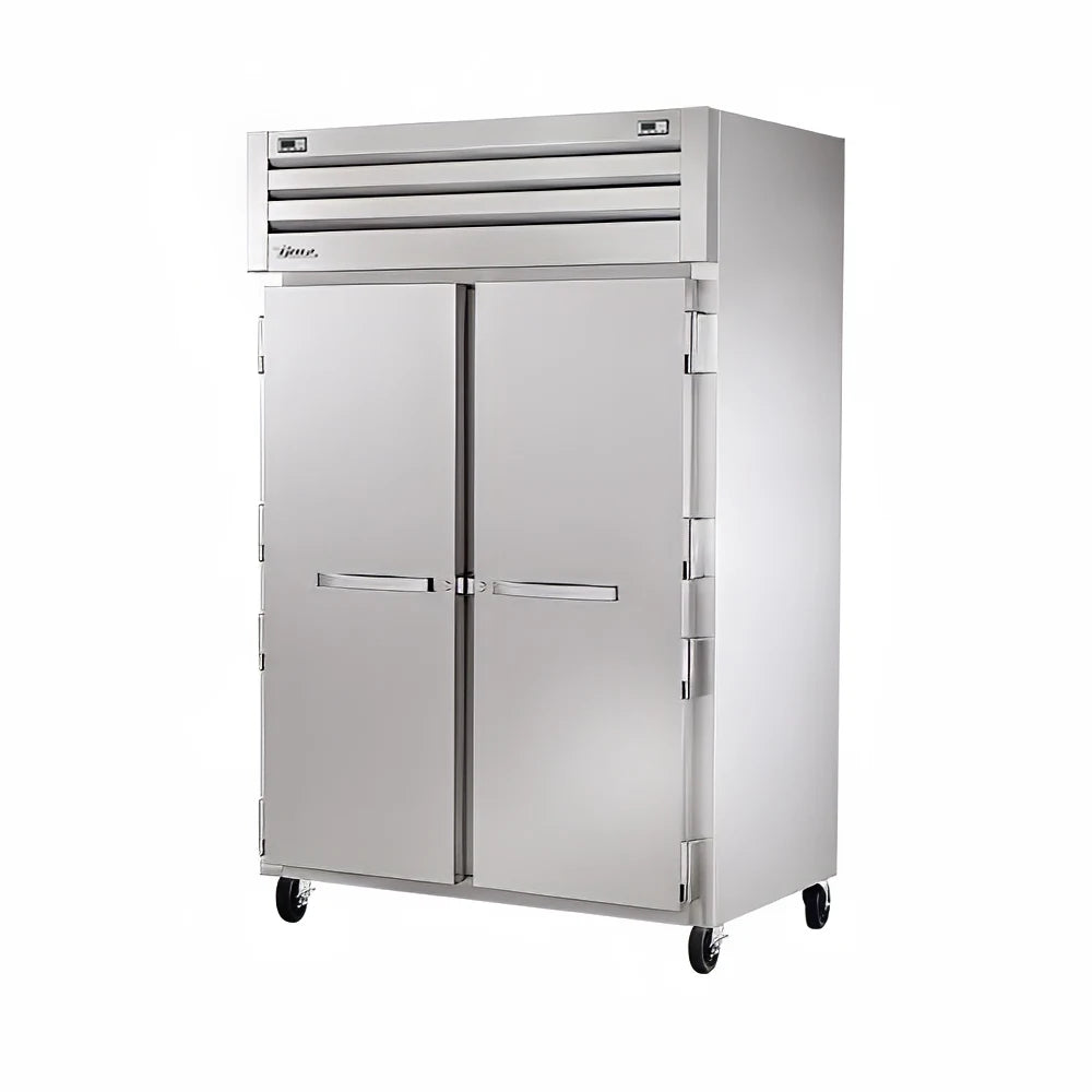 True STG2DT-2S-HC 54" Solid Doors 2-Section Dual Temp Refrigerator/Freezer