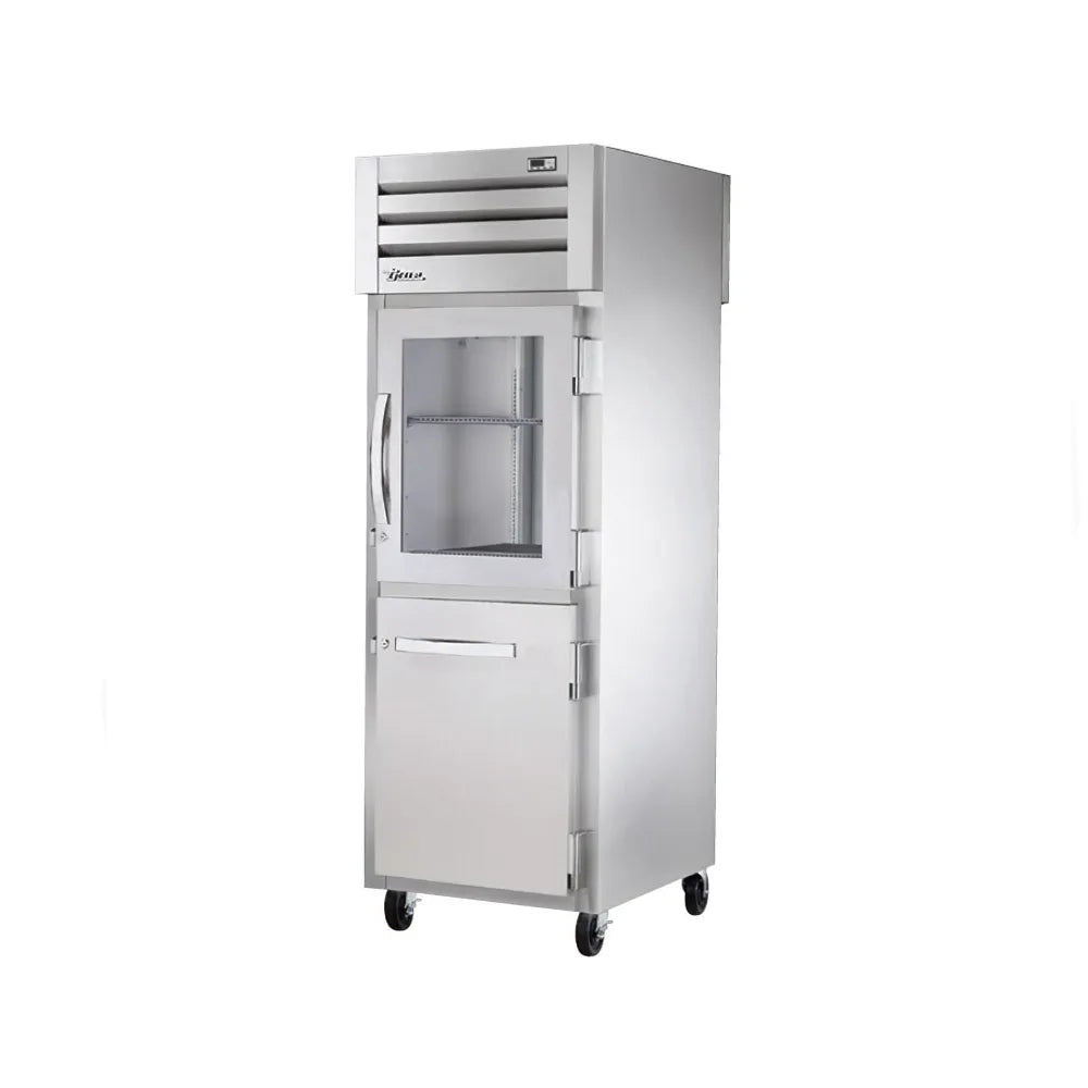 True STR1R-1HG/1HS-HC 27" Glass/Solid Doors 1-Section Refrigerator