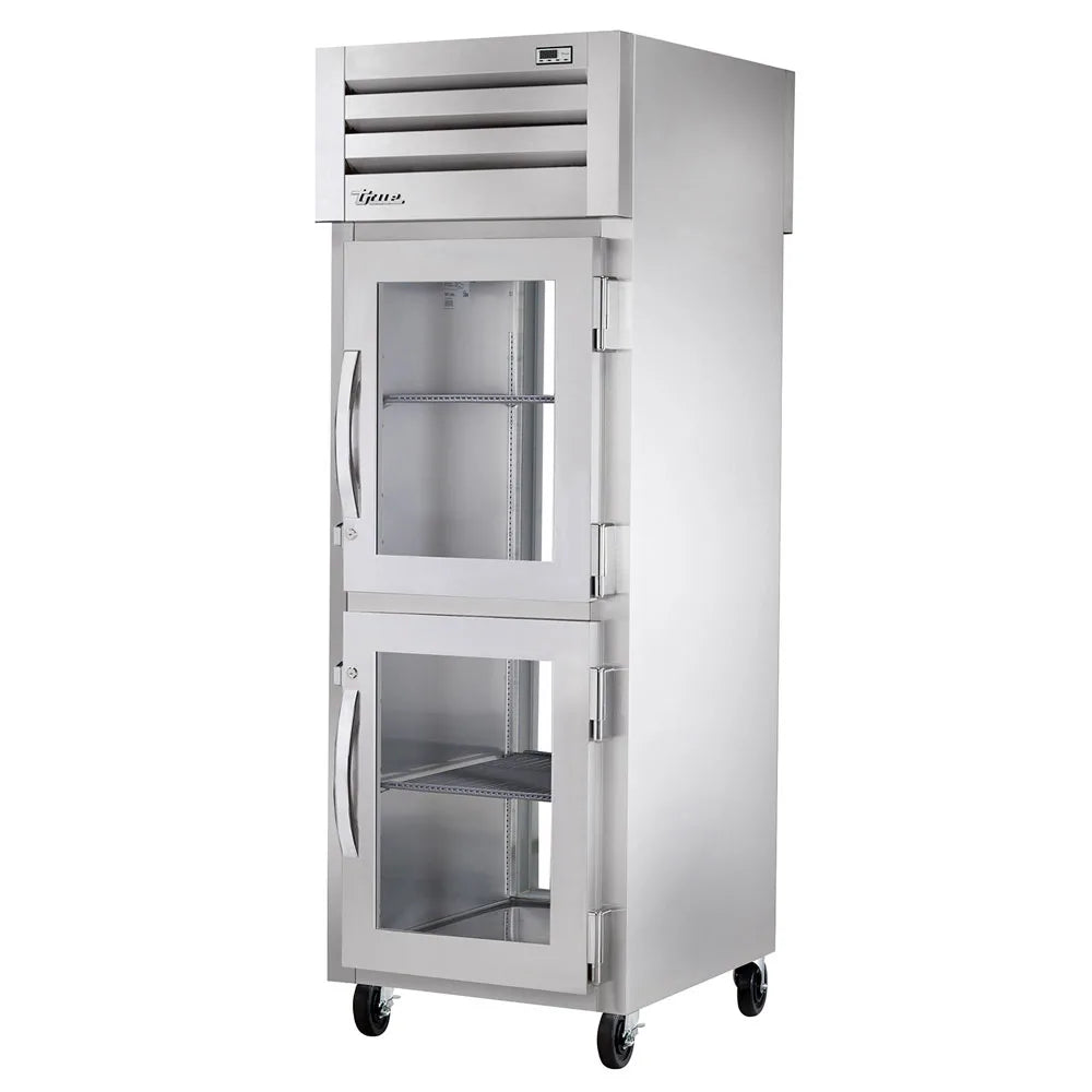 True STR1RPT-2HG-1G-HC 27" Half Glass Doors 1-Section Pass-Thru Refrigerator