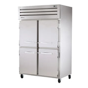 True STR2F-4HS-HC 54" Half Solid Doors 2-Section Freezer
