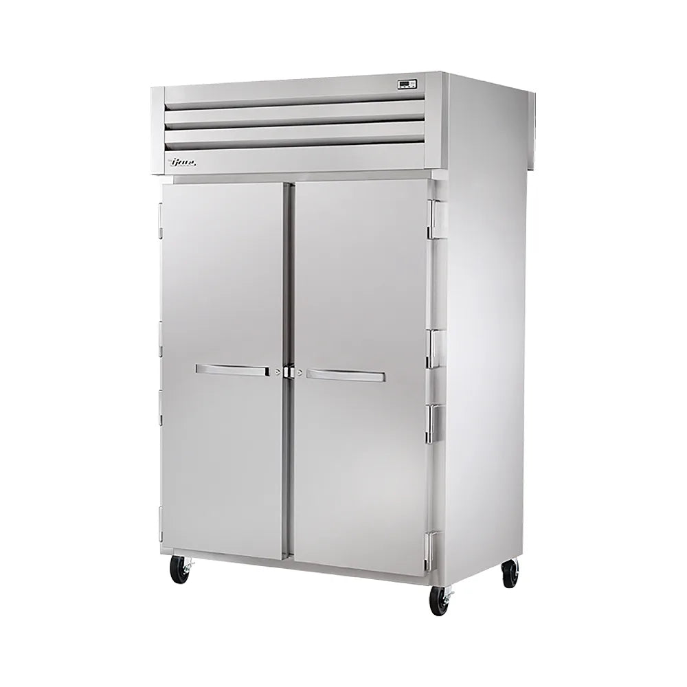 True STR2HPT-2S-2S 54" Solid Doors 2-Section Pass-Thru Heated Cabinet