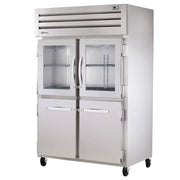 True STR2R-2HG/2HS-HC 54" Glass/Solid Doors 2-Section Refrigerator