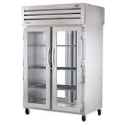True STR2RPT-2G-2G-HC 54" Glass Doors 2-Section Pass-Thru Refrigerator
