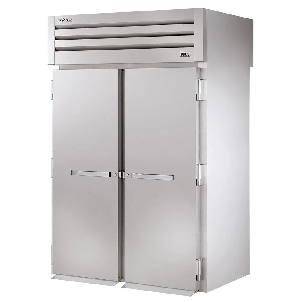 True STR2RRI89-2S-HC 54" Solid Doors 2-Section Roll-In Refrigerator