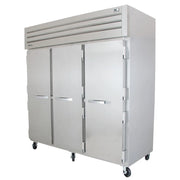 True STR3R-3S-HC 78" Solid Doors 3-Section Refrigerator