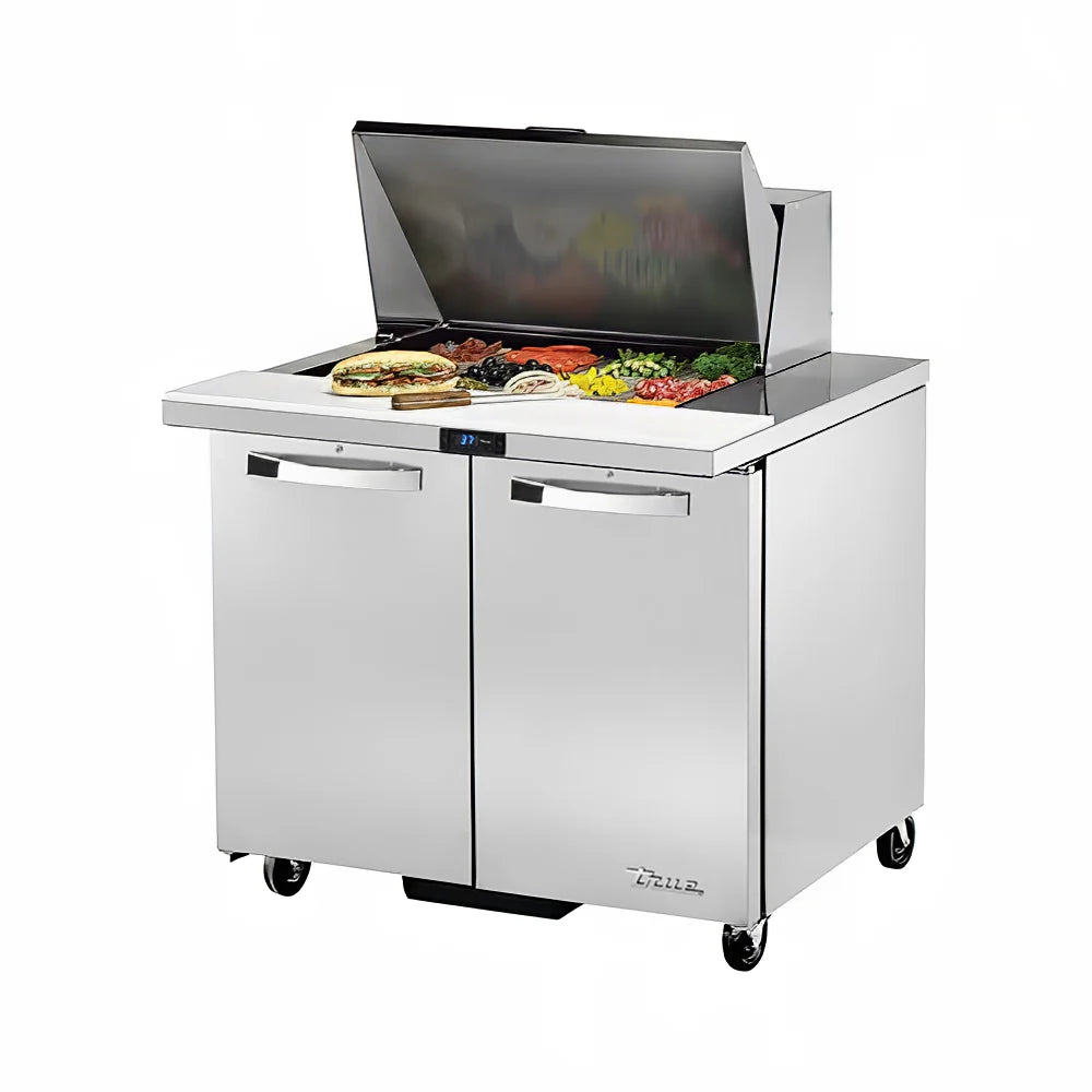True TSSU-36-12M-B-HC~SPEC3 36" 12-Pan Sandwich/Salad Prep Table