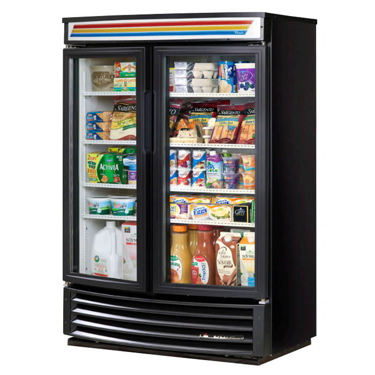 True GDM-35SL-RF-HC-LD 35 cu ft 2-Door Freezer Merchandiser