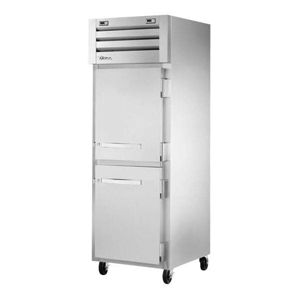True STA1DT-2HS-HC 27" Half Solid Doors 1-Section Dual Temp Refrigerator/Freezer