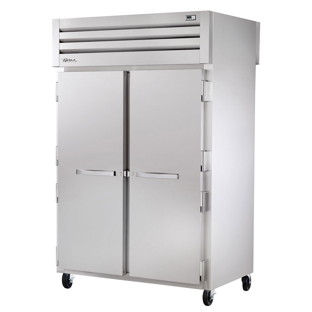 True STA2DT-2S-HC 54" Solid Doors 2-Section Dual Temp Refrigerator/Freezer