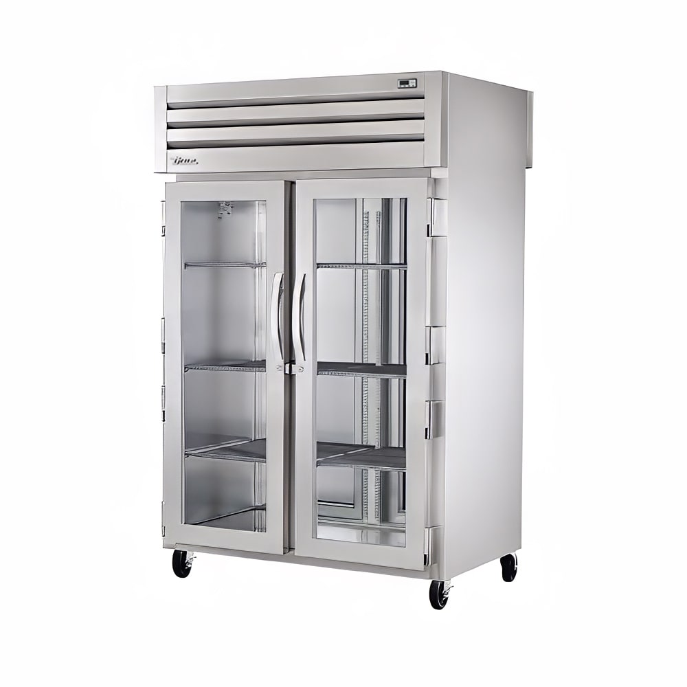 True STA2HPT-2G-2S 54" Glass Doors 2-Section Pass-Thru Heated Cabinet