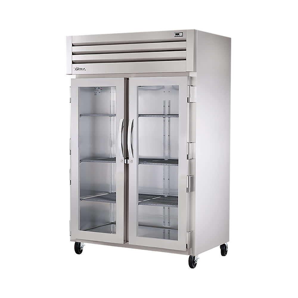 True STA2R-2G-HC 54" Glass Doors 2-Section Refrigerator