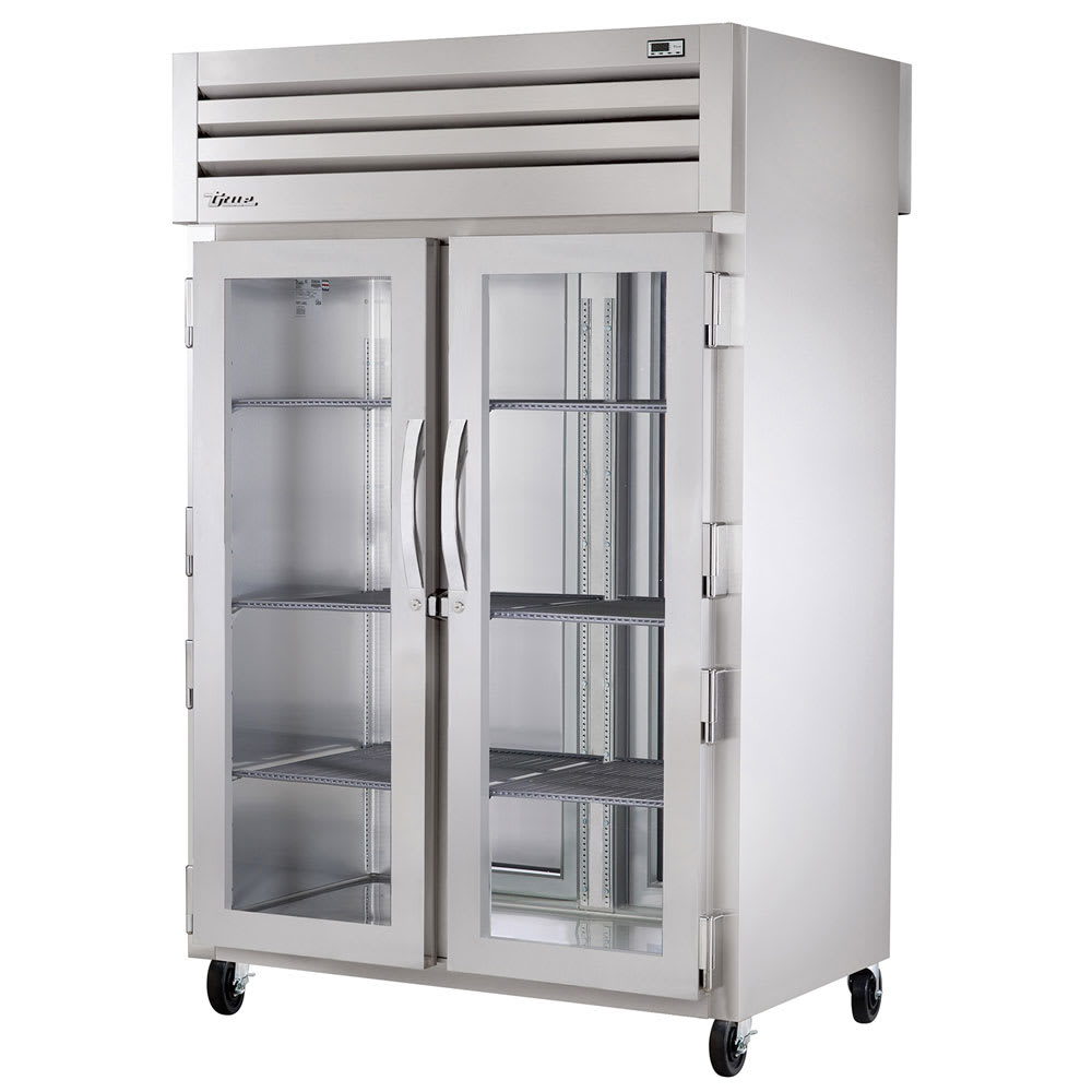 True STA2RPT-2G-2S-HC 54" Glass Doors 2-Section Pass-Thru Refrigerator