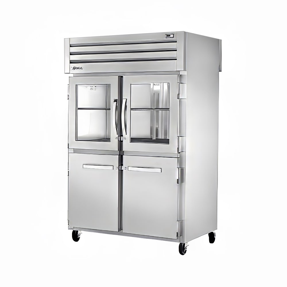 True STA2RPT-2HG/2HS-2S-HC 54" 2-Section Pass-Thru Refrigerator