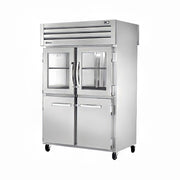 True STA2RPT-2HG/2HS-2S-HC 54" 2-Section Pass-Thru Refrigerator