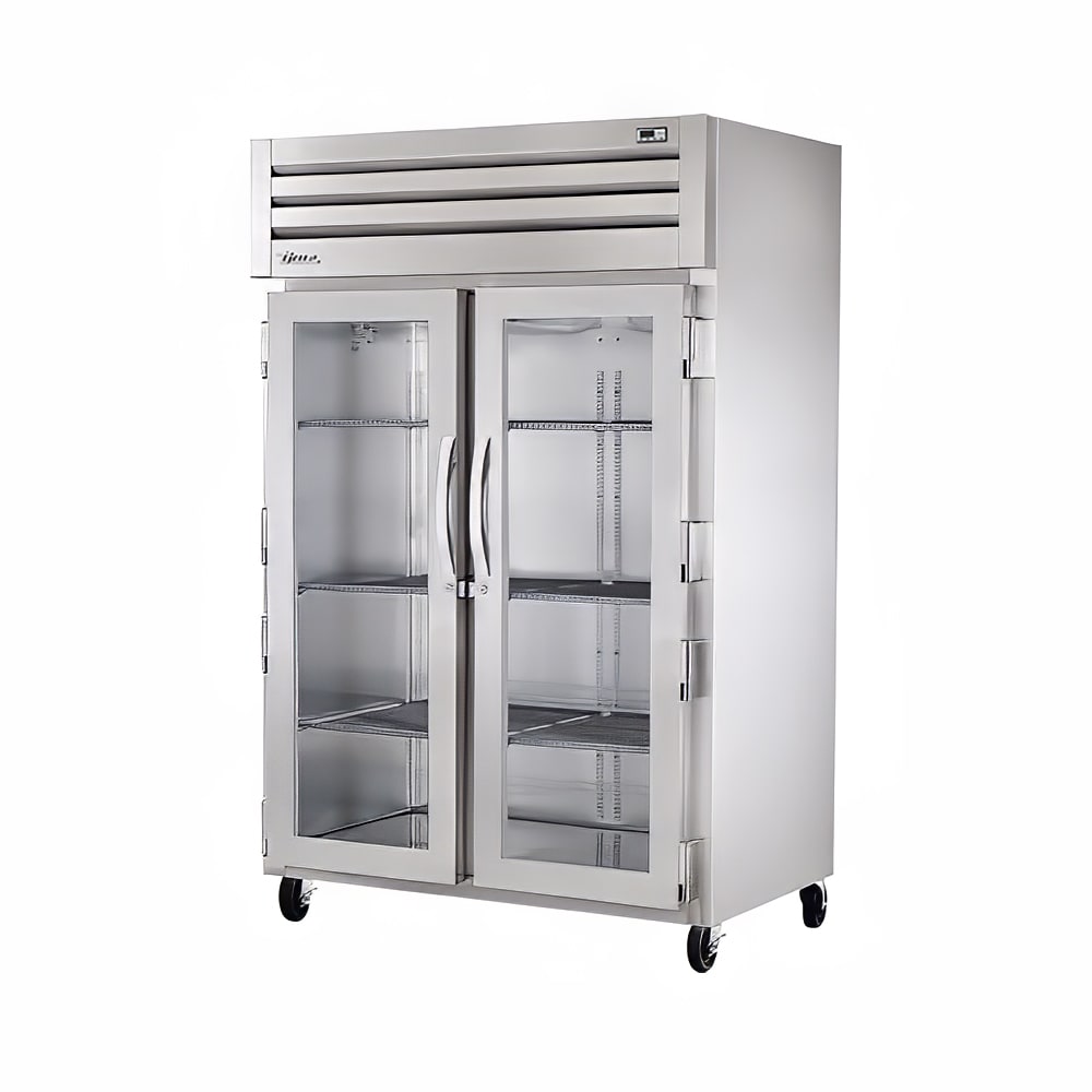 True STG2H-2G 54" Glass Doors 2-Section Heated Cabinet