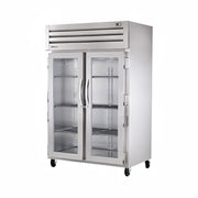 True STG2H-2G 54" Glass Doors 2-Section Heated Cabinet