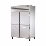 True STG2H-4HS 54" Half Solid Doors 2-Section Heated Cabinet