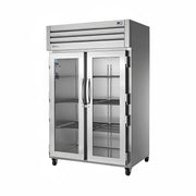 True STG2R-2G-HC 54" Glass Doors 2-Section Refrigerator