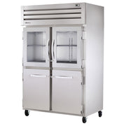 True STG2R-2HG/2HS-HC 54" Glass/Solid Doors 2-Section Refrigerator