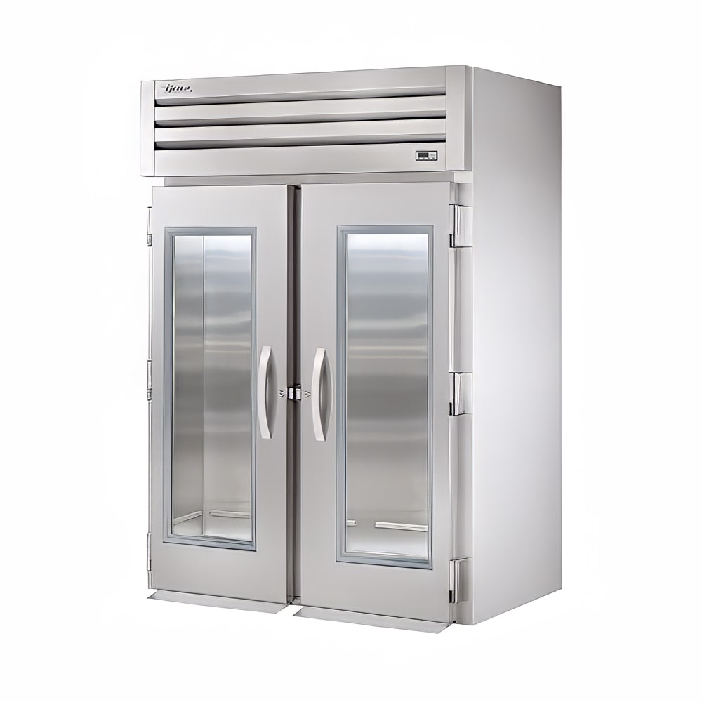 True STG2RRI-2G-HC 54" Glass Doors 2-Section Roll-In Refrigerator