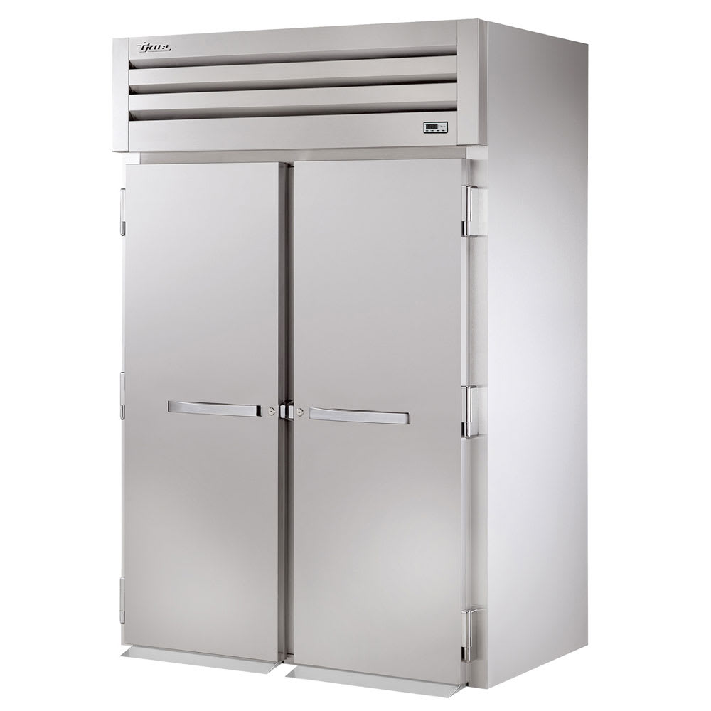 True STG2RRI89-2S-HC 54" Solid Doors 2-Section Roll-In Refrigerator