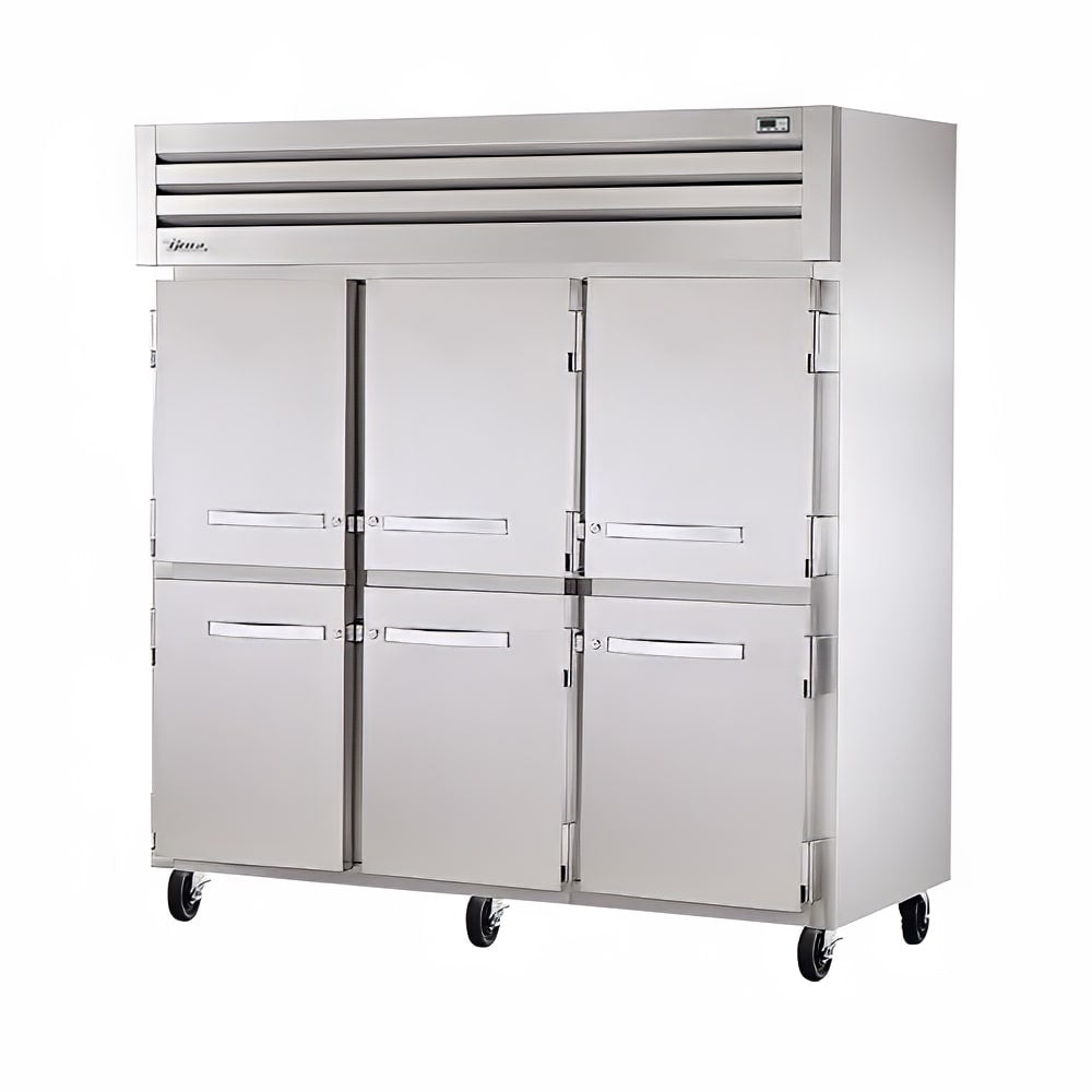 True STG3F-6HS-HC 78" Half Solid Doors 3-Section Freezer