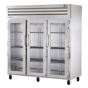 True STG3R-3G-HC 78" Glass Doors 3-Section Refrigerator