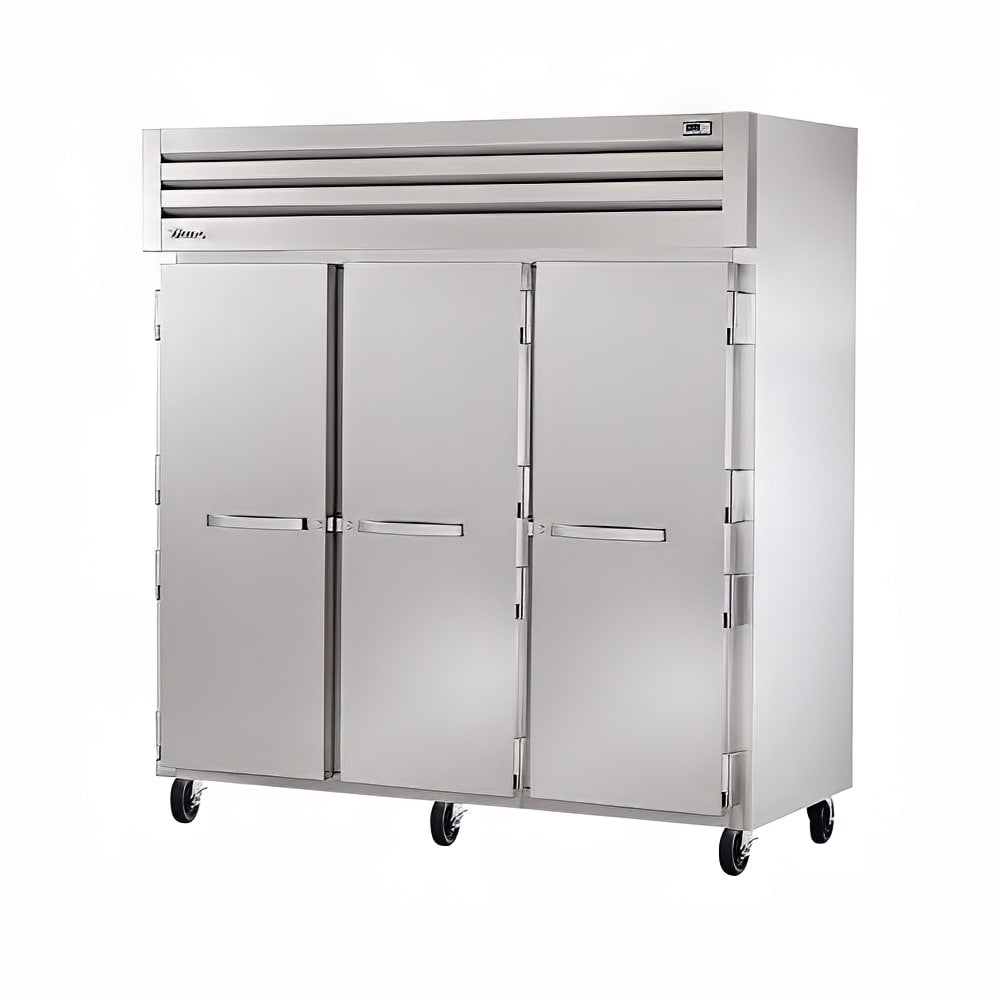 True STG3R-3S-HC 78" Solid Doors 3-Section Refrigerator