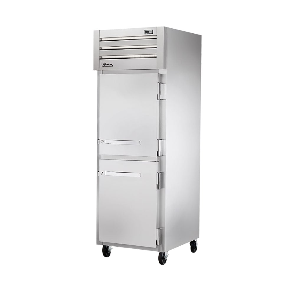 True STR1F-2HS-HC 27" Half Solid Doors 1-Section Freezer