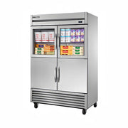 True T-49-2-G-2-HC~FGD01 54" Glass Doors 2-Section Freezer