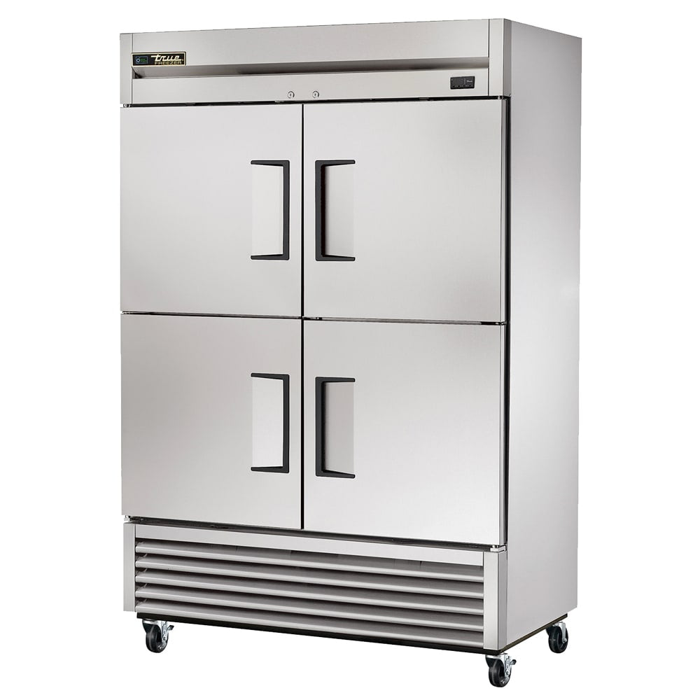 True T-49F-4-HC 54" Solid Doors 2-Section Freezer