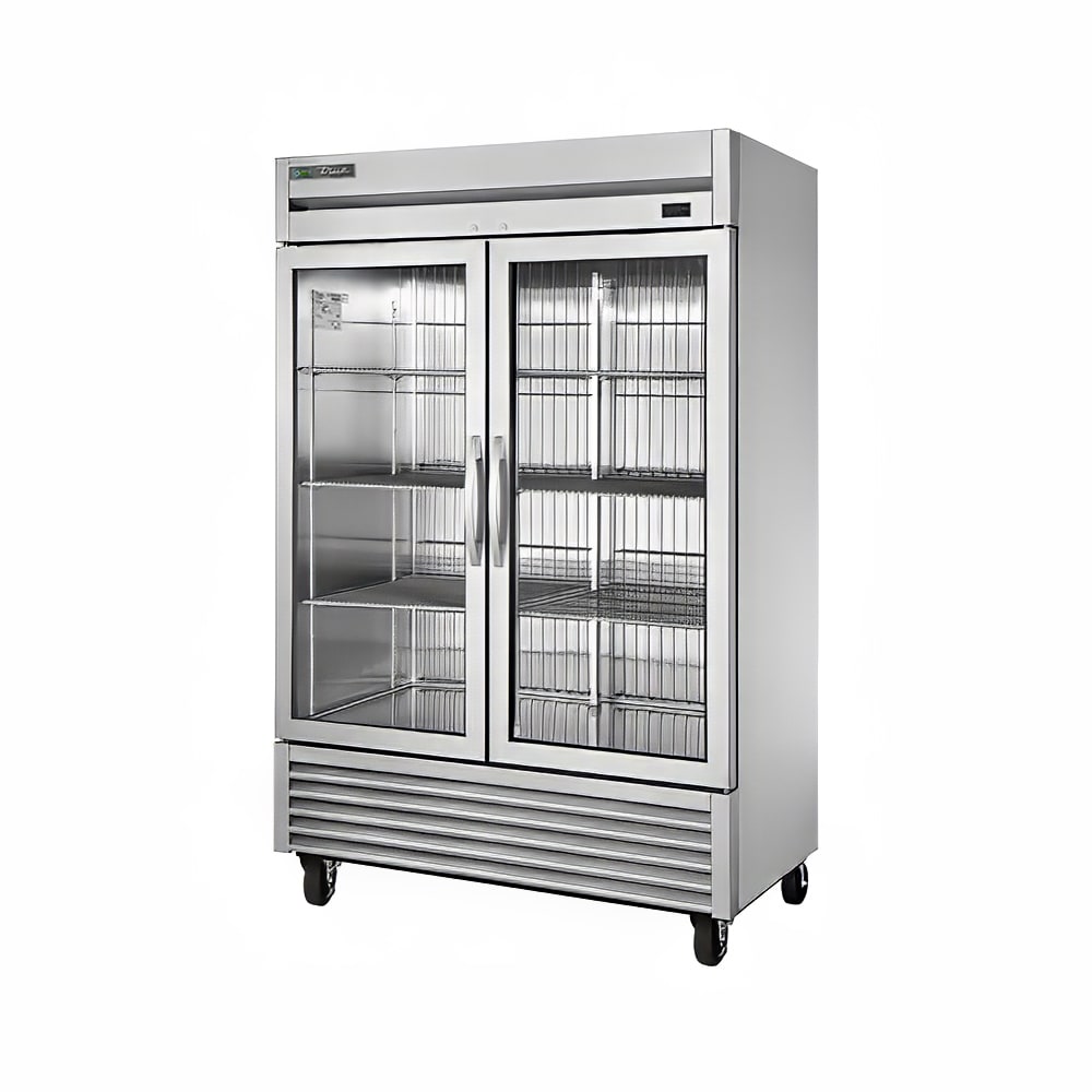 True T-49FG-FLX-HC~FGD01 54" Glass Doors 2-Section Freezer