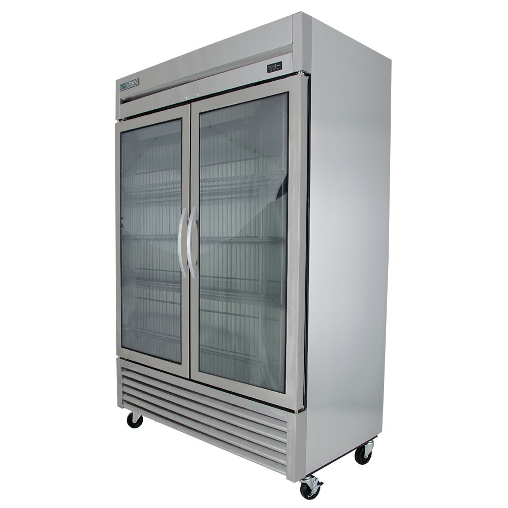 True T-49FG-HC~FGD01 54" Glass Doors 2-Section Freezer
