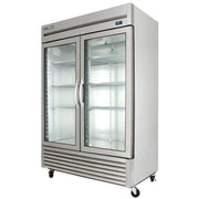 True T-49G-HC~FGD01 54" Glass Doors 2-Section Freezer