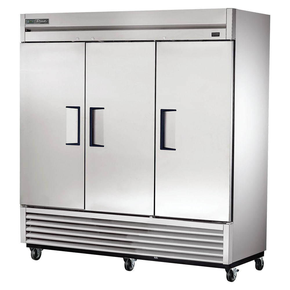 True T-72F-HC 78" Solid Doors 3-Section Freezer