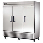 True T-72F-HC 78" Solid Doors 3-Section Freezer