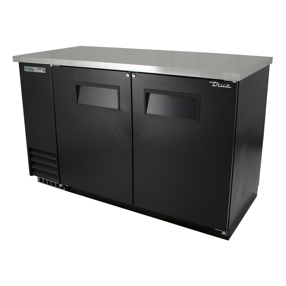 True TBB-2-HC 59" 2-Section Solid Doors Back Bar Cooler