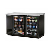 True TBB-2G-HC-LD 59" 2-Section Glass Doors Back Bar Cooler