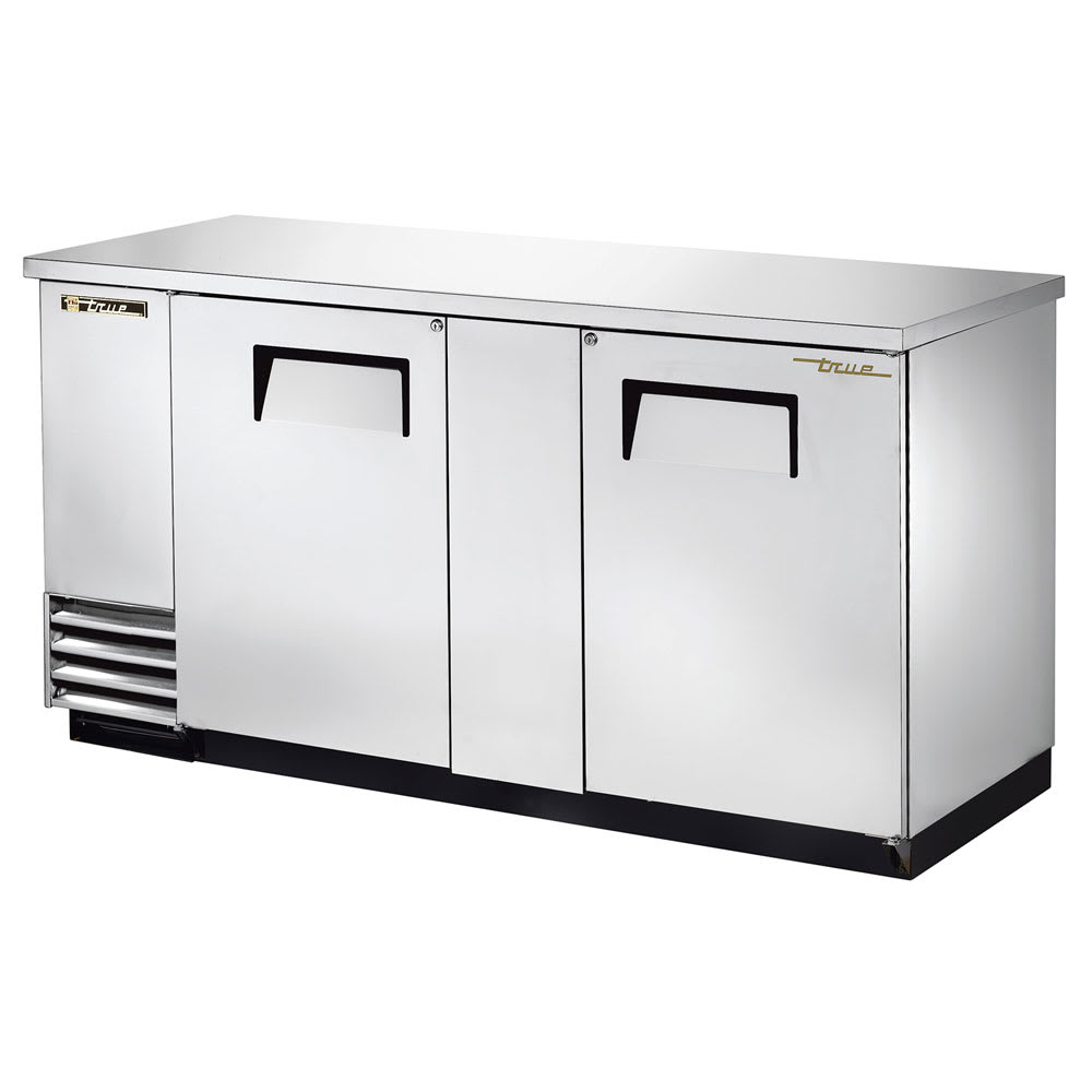 True TBB-3-S-HC 69" 3-Section Solid Doors Back Bar Cooler