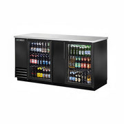 True TBB-3G-HC-LD 69" 3-Section Glass Doors Back Bar Cooler