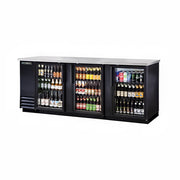 True TBB-4G-HC-LD 90" 4-Section Glass Doors Back Bar Cooler