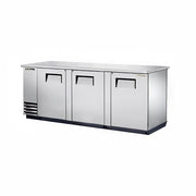 True TBB-4PT-S-HC 90" 4-Section Glass Doors Back Bar Cooler