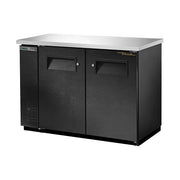 True TBB24-48-2S-Z1-SFT-B-1 48" Solid Doors Back Bar Cooler