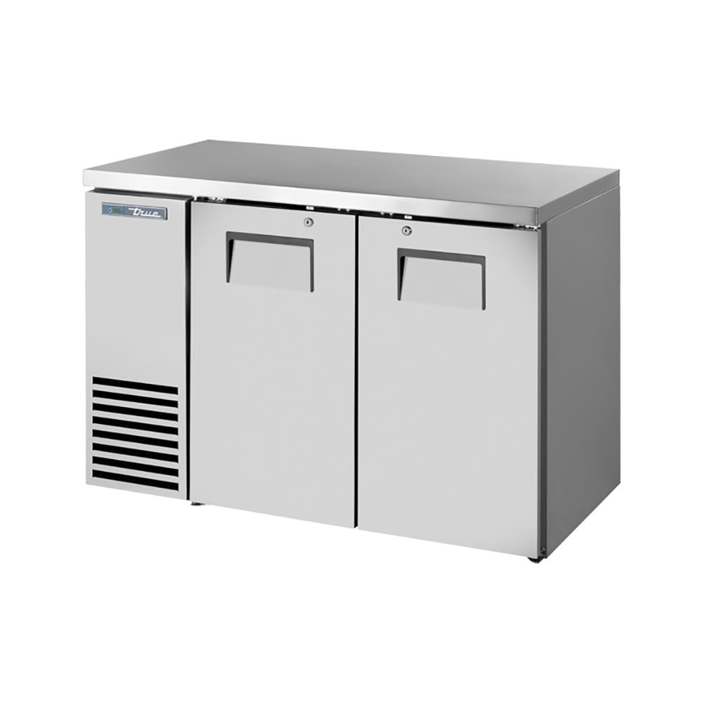 True TBB24-48-2S-Z1-SFT-S-1 48" Solid Doors Back Bar Cooler