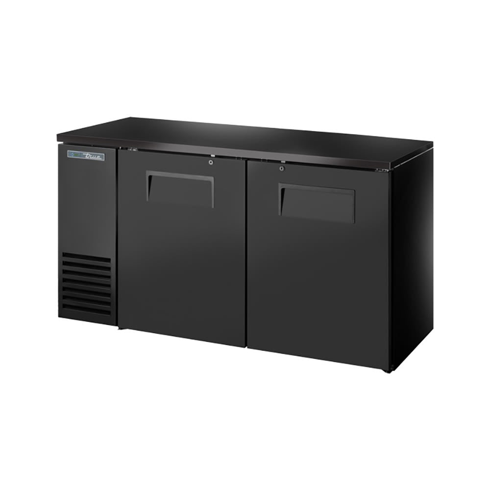 True TBB24-60-2S-Z1-BST-B-1 60" Solid Doors Back Bar Cooler