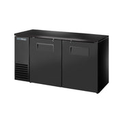 True TBB24-60-2S-Z1-BST-B-1 60" Solid Doors Back Bar Cooler