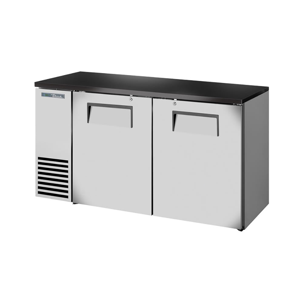 True TBB24-60-2S-Z1-BST-S-1 60" Solid Doors Back Bar Cooler
