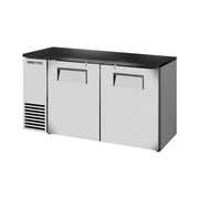 True TBB24-60-2S-Z1-BST-S-1 60" Solid Doors Back Bar Cooler